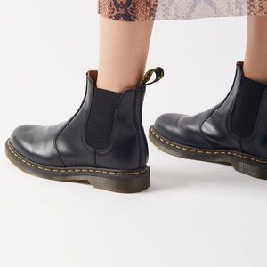 Black leather dr. Martens Chelsea boots